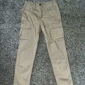 American eagle Slim flex khaki cargo pants